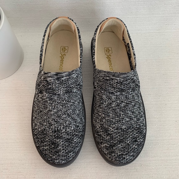 NWOT Spenco Black Knit Coastal Slip-On Loafers Woman’s 7 - Picture 2 of 13